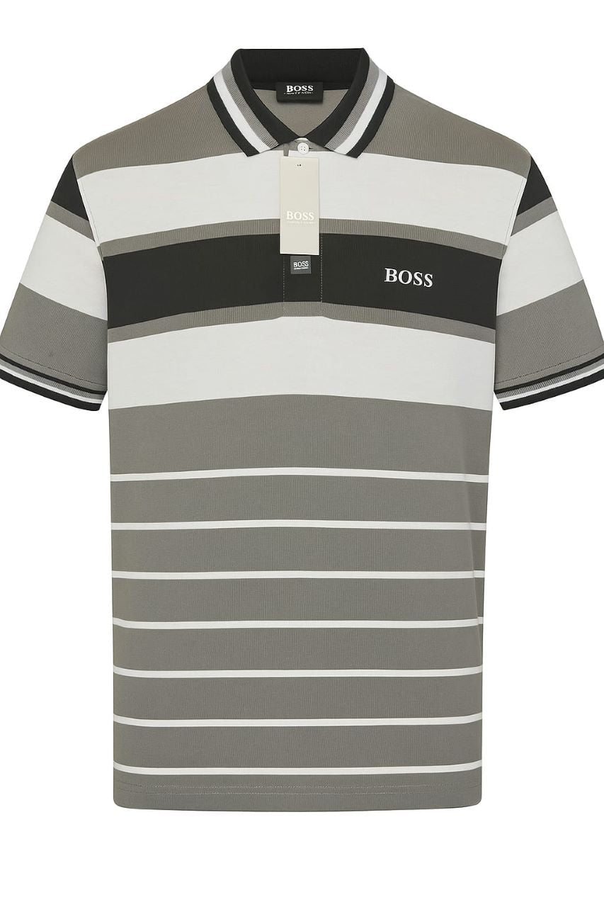 BOSS Men's Striped Polo Shirt